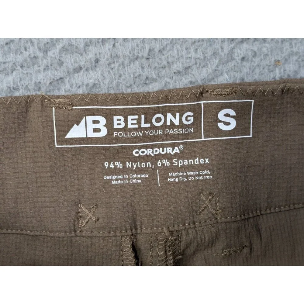 Belong Pants Small Traverse Tek Cordura Technical Hiking Climbing Outdoor Brown - Picture 3 of 14